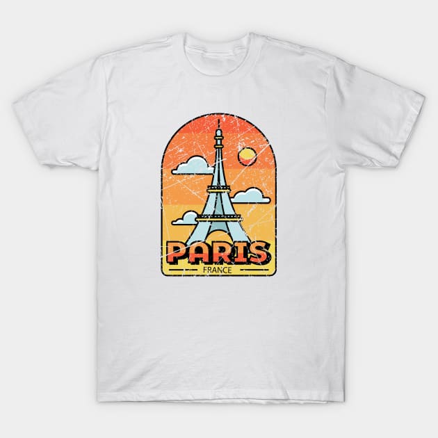 Paris France T-Shirt by Mandra